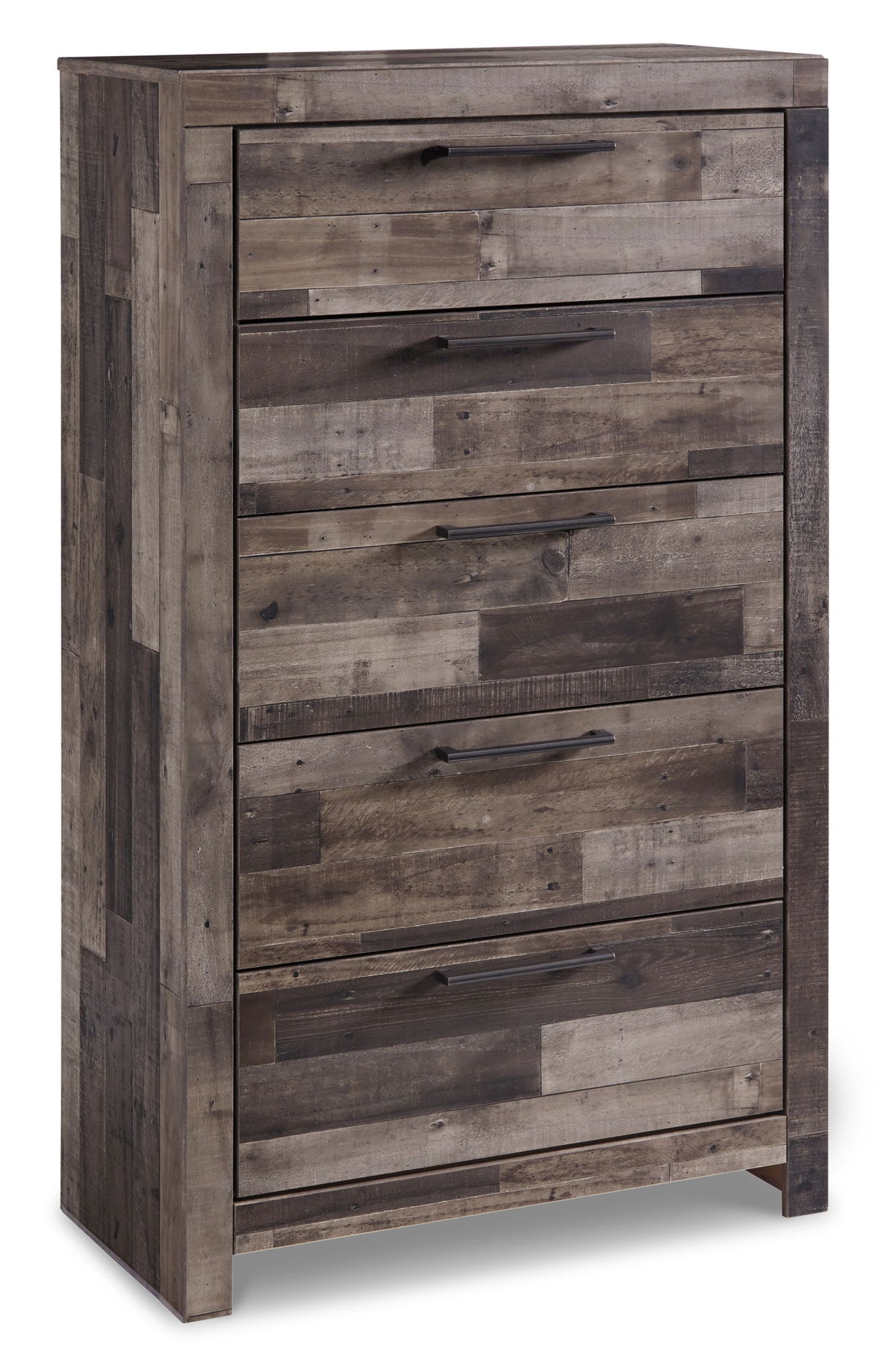 Derekson - Five Drawer Chest - Multi Gray – Accent Chests