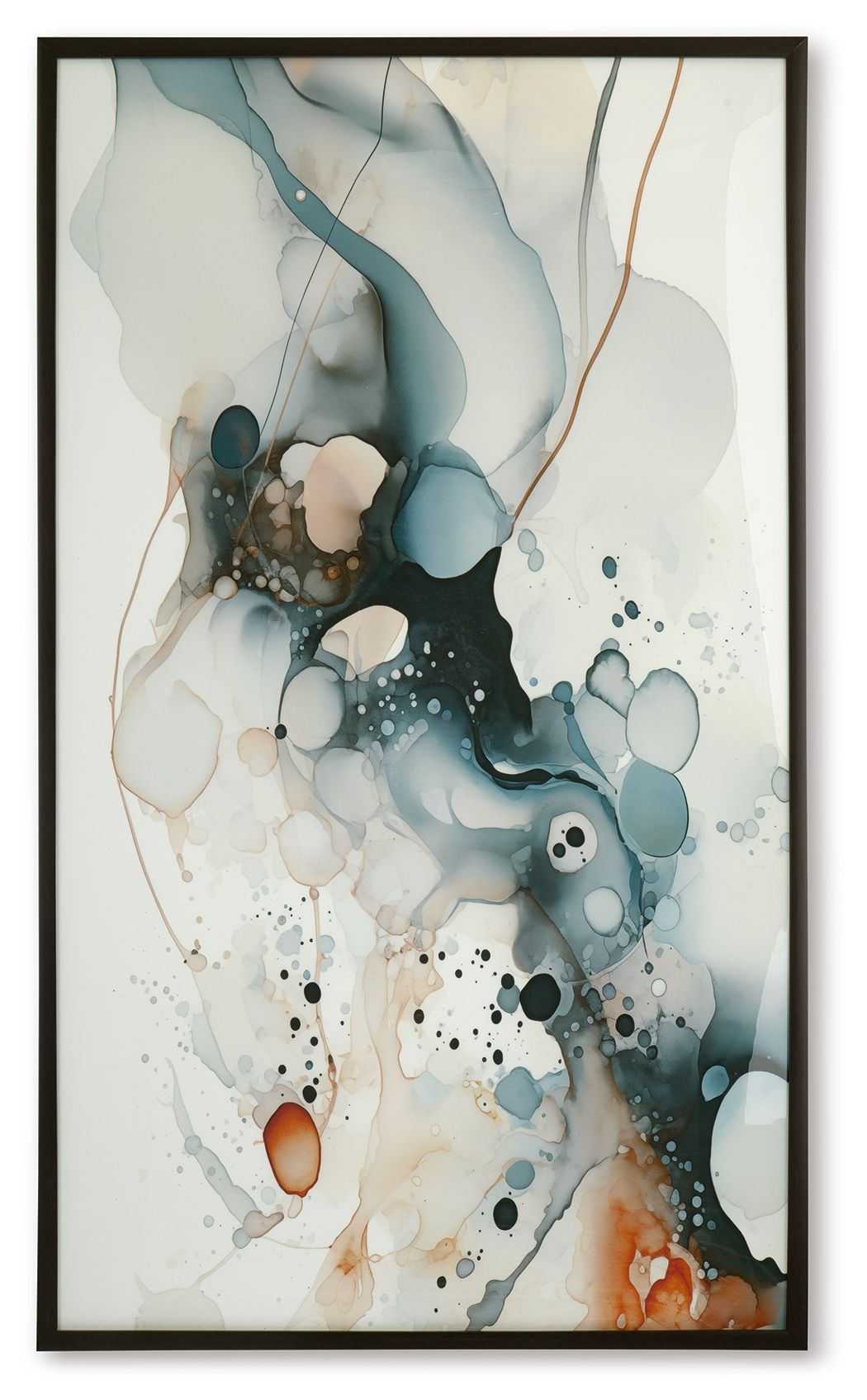 Foxenburg - Wall Art - Blue / Amber / White by Ashley – Framed Prints