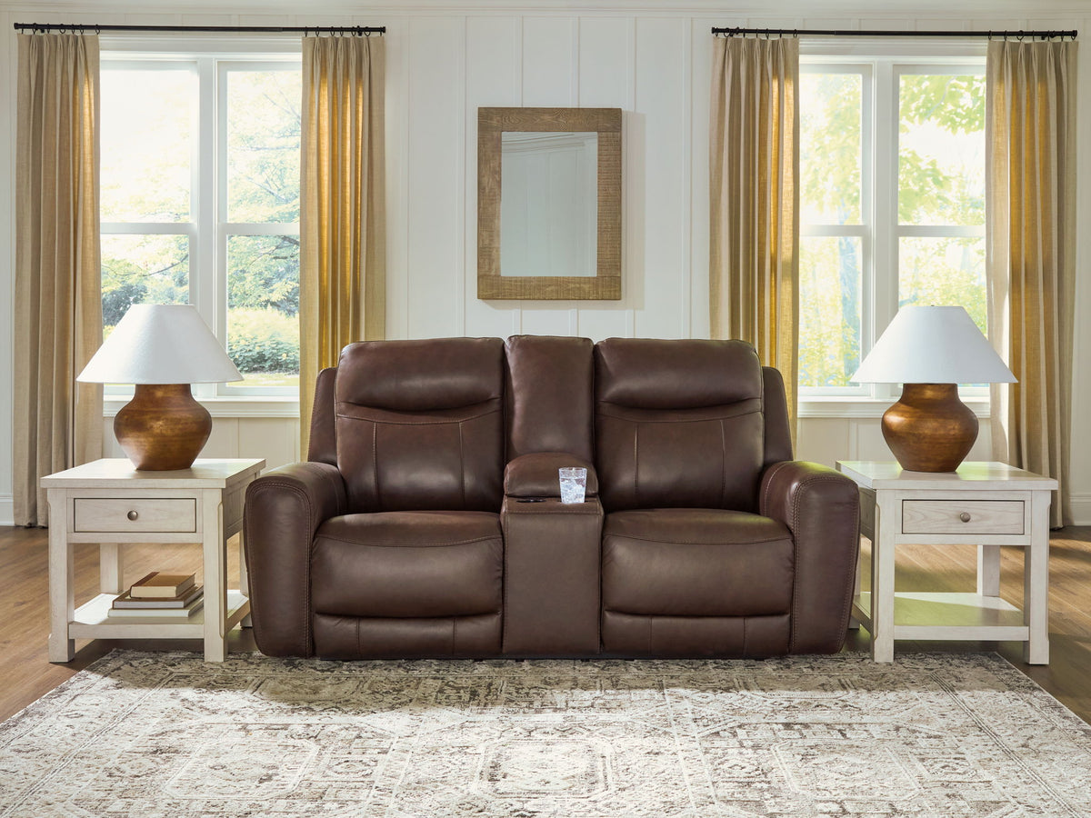 Gravier - Power Reclining Loveseat With Console / Adjustable Headrest - Cordova – view 2