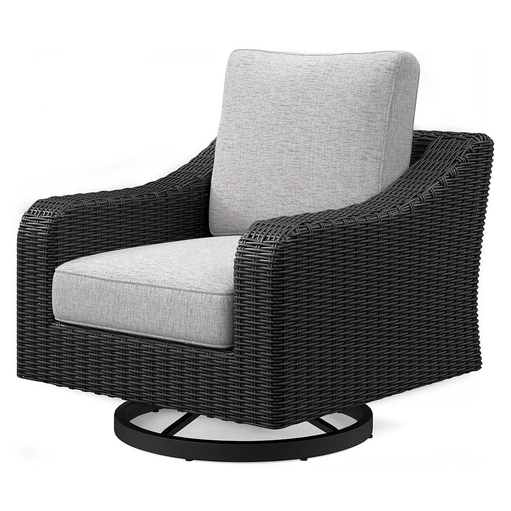 Beachcroft - Swivel Lounge Chair - Black / Light Gray by Ashley – view 3