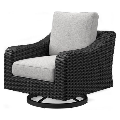 Beachcroft - Swivel Lounge Chair - Black / Light Gray by Ashley – view 3
