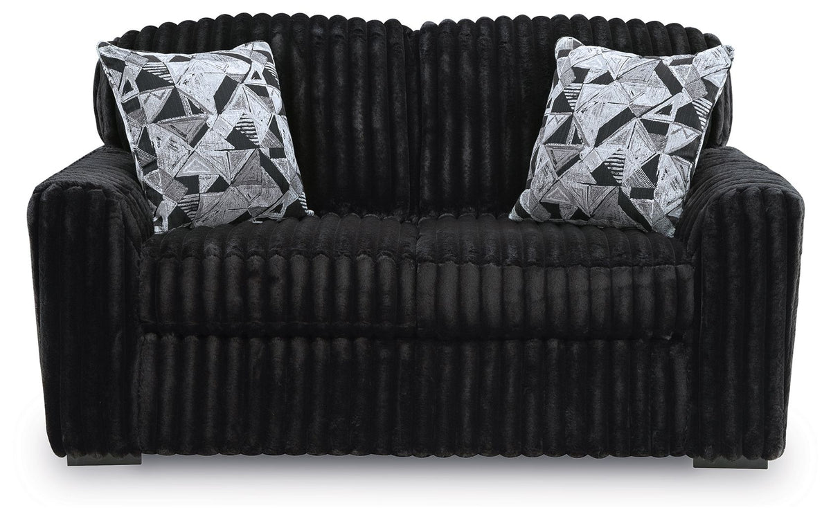 Midnight-Madness - Loveseat by Ashley – view 9