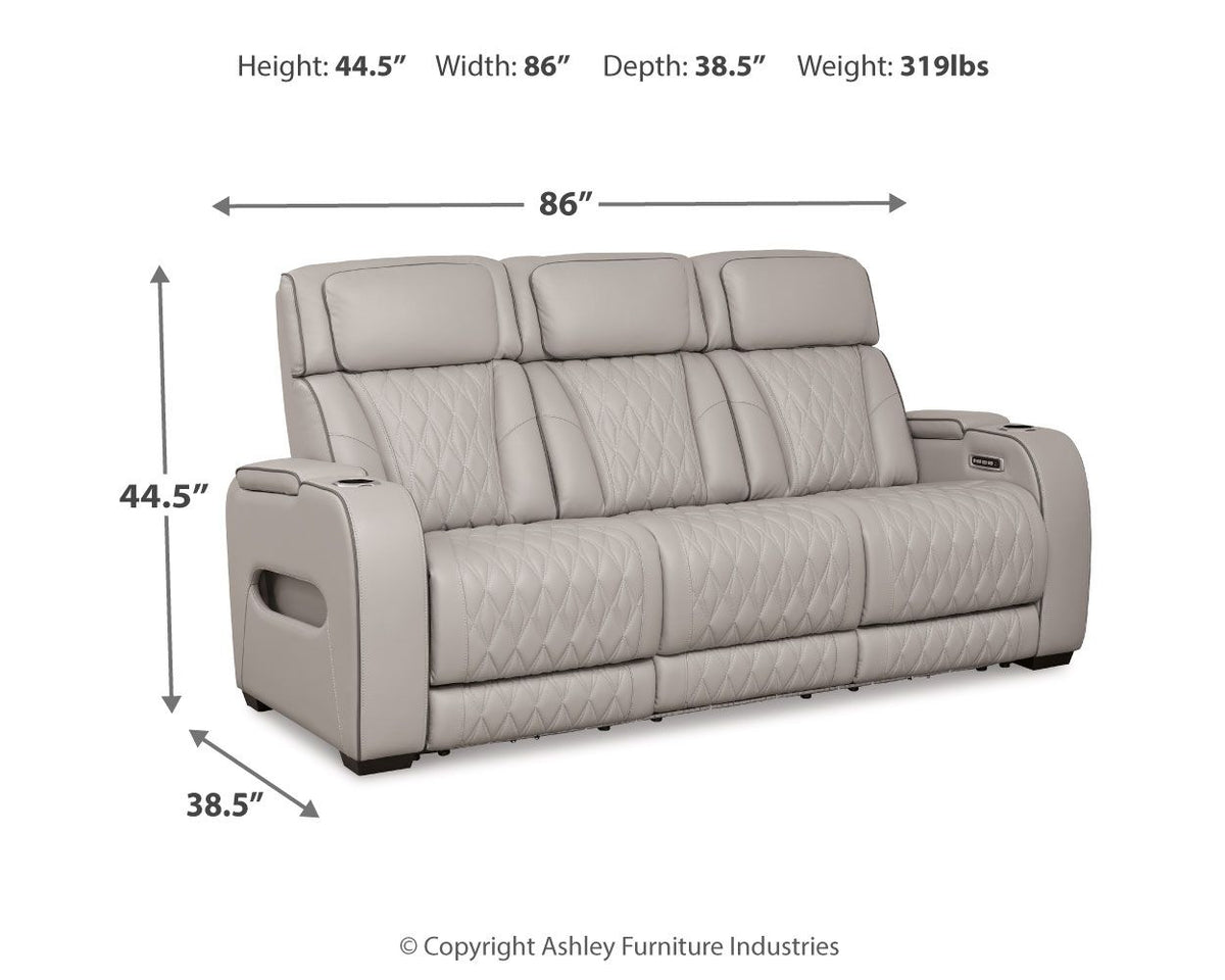 Boyington - Power Reclining Sofa With Adj Headrest by Ashley – view 3
