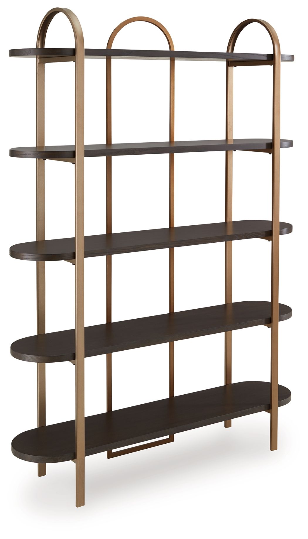 Brentmour - Bookcase - Brown / Gold Finish by Ashley – Etageres