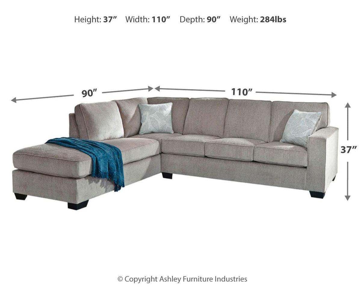 Altari - 2 Piece Sleeper Sectional by Ashley – view 7