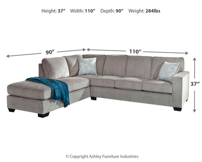 Altari - 2 Piece Sleeper Sectional by Ashley – view 7