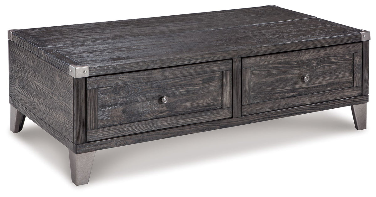 Todoe - Lift Top Cocktail Table - Dark Gray by Ashley – Cocktail Tables