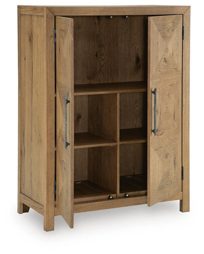 Clayburns - Bar Cabinet - Light Brown by Ashley – view 3
