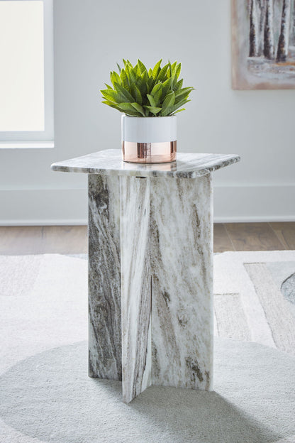 Keithwell - Square Accent Table - Gray by Ashley – view 4