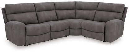 Next-Gen Durapella - 4 Piece Reclining Sectional by Ashley – Reclining Sectionals