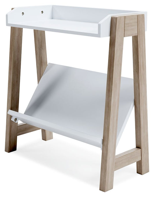 Blariden - Small Bookcase - White / Tan by Ashley – view 2