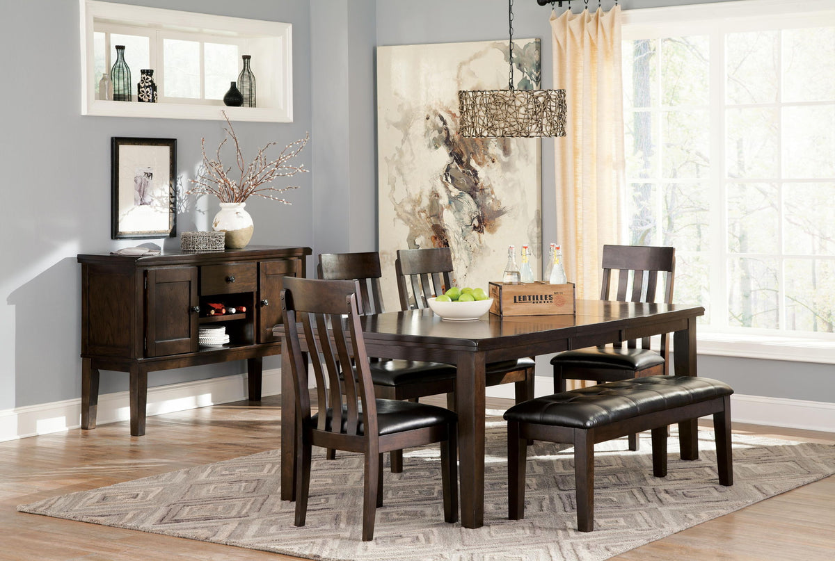 Haddigan - Dining UPH Side Chair (Set of 2) - Dark Brown by Ashley – view 4