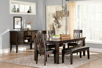 Haddigan - Dining UPH Side Chair (Set of 2) - Dark Brown by Ashley – view 4