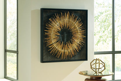Buddins - Wall Art - Black / Gold Finish by Ashley – view 4