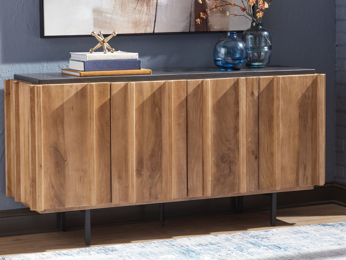 Quintavious - Accent Cabinet - Brown / Charcoal by Ashley – view 2