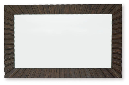 Advin - Accent Mirror - Dark Brown by Ashley – view 2