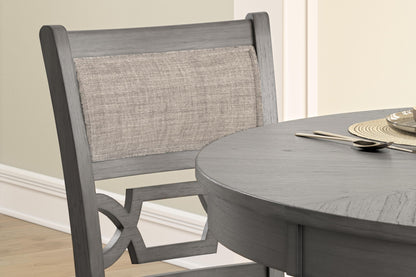 Wrenning - Drm Counter Table Set (Set of 5) - Gray by Ashley – view 2