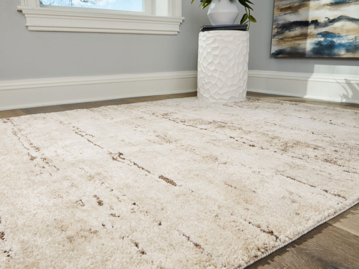 Kasney - 8' x 10' Rug - Cream / Brown by Ashley – view 2