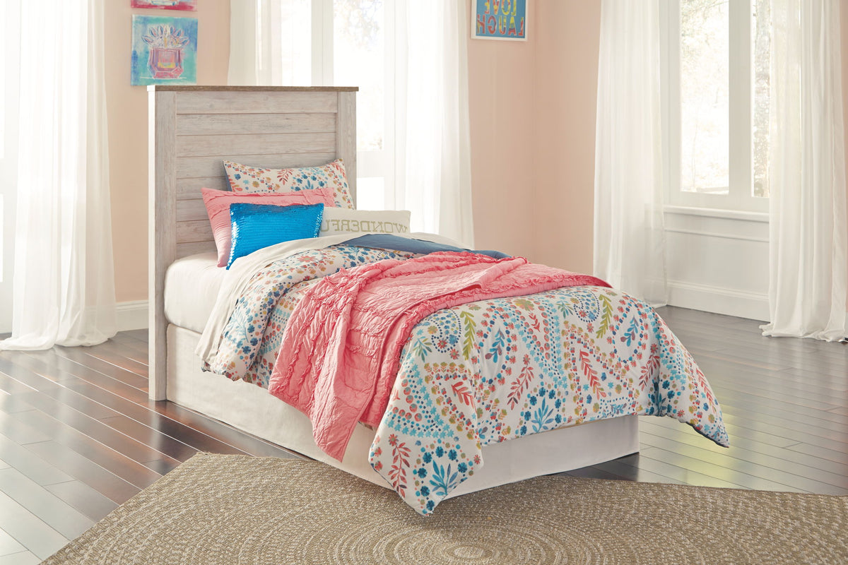 Willowton - Panel Headboard With Bolt On Bed Frame by Ashley – Panel Beds
