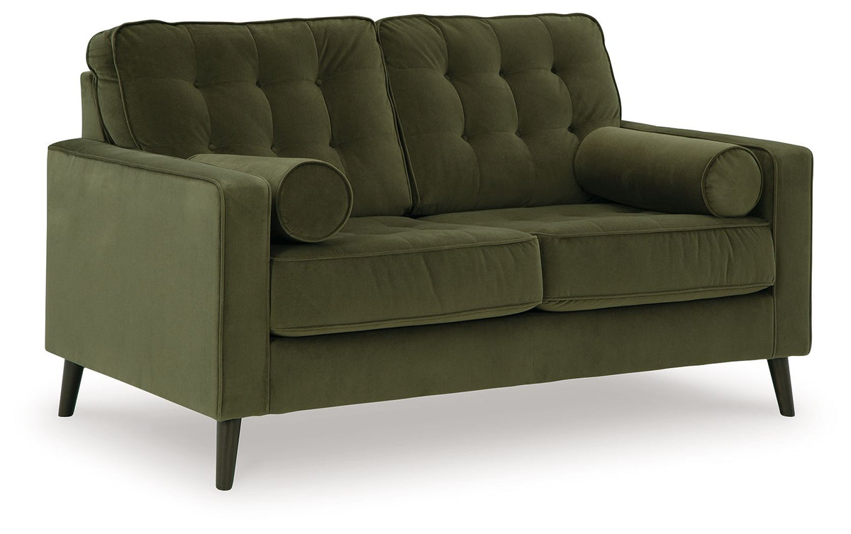 Reveon Lakes - Loveseat - Olive by Ashley – Stationary Loveseats
