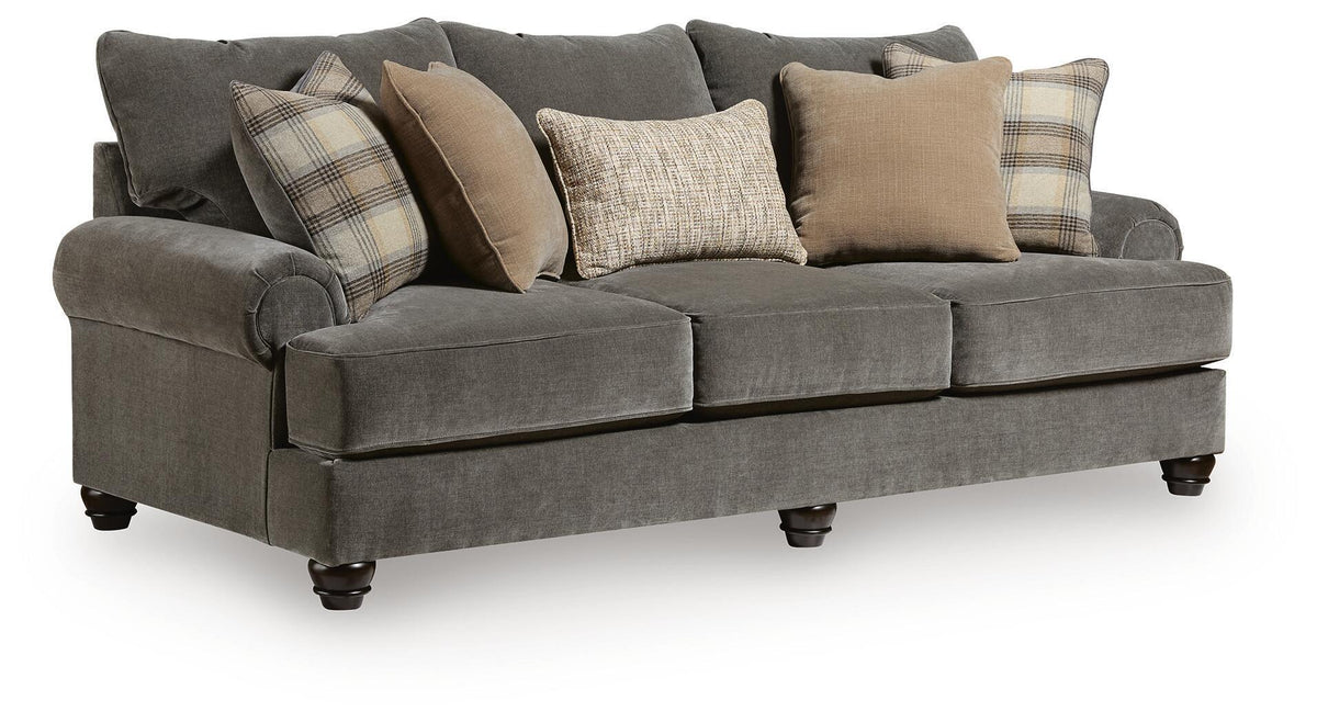 Tallow Creek - Sofa - Shadow by Ashley – Stationary Sofas