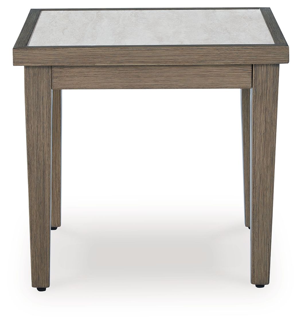 Rainier Ranch - Square End Table - Brown / Beige by Ashley – view 3