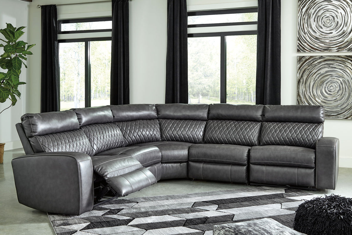 Samperstone - Power Reclining Sectional by Ashley – view 8