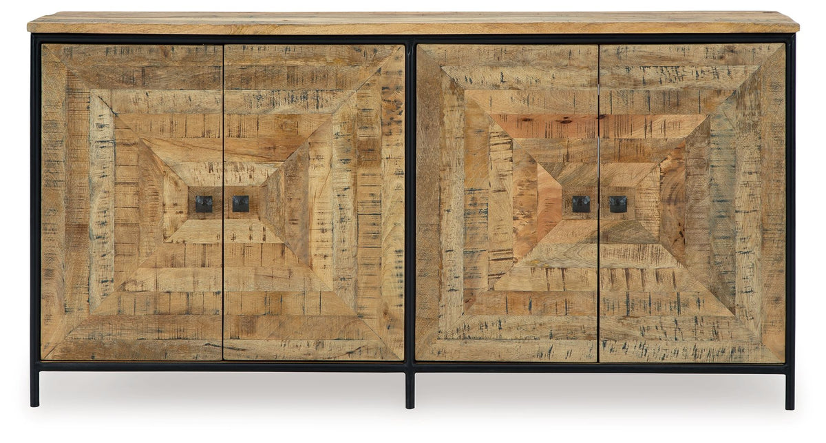 Camney - Accent Cabinet - Brown / Black by Ashley – view 3