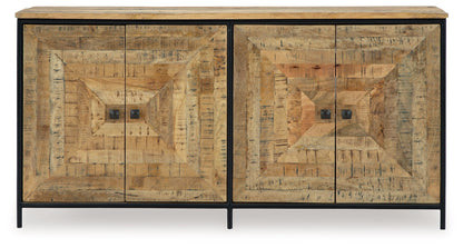 Camney - Accent Cabinet - Brown / Black by Ashley – view 3