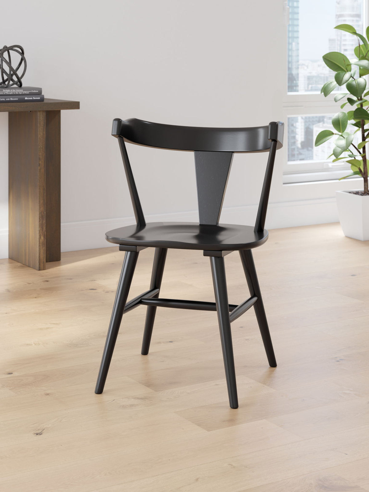 Gretlynn - Dining Room Side Chair (Set of 2) - Black by Ashley – view 2