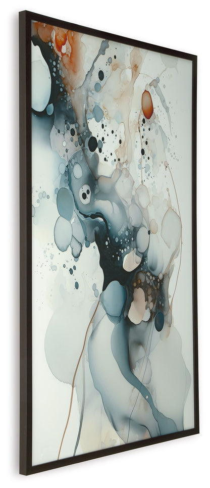 Foxenburg - Wall Art - Blue / Amber / White by Ashley – view 3