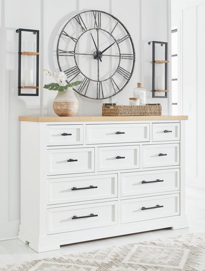 Ashbryn - Dresser - White / Natural – view 2