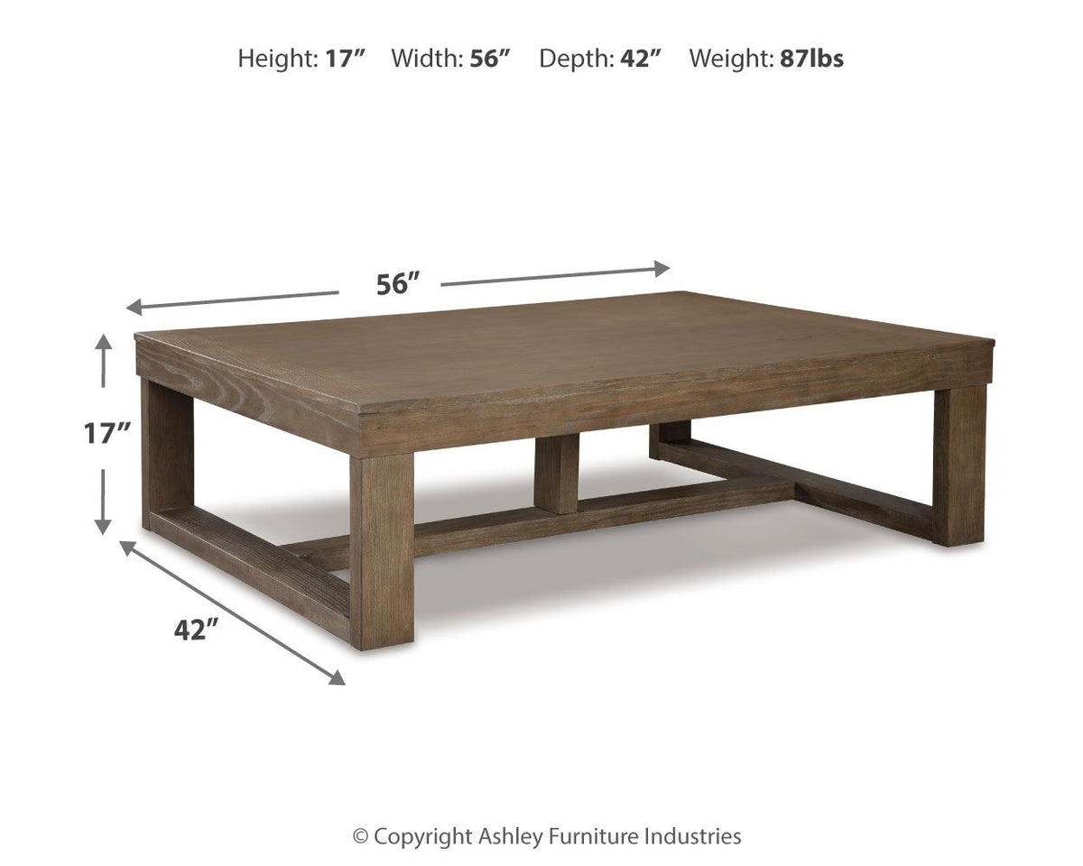 Cariton - Rectangular Cocktail Table - Gray by Ashley – view 3
