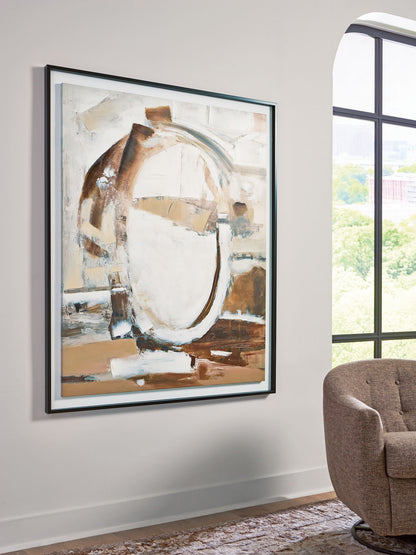 Bradlow - Wall Art - Brown / White / Black by Ashley – view 2