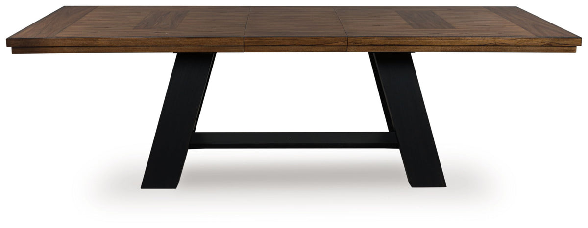 Greddinton - Dining Extension Table - Brown / Black by Ashley – view 3