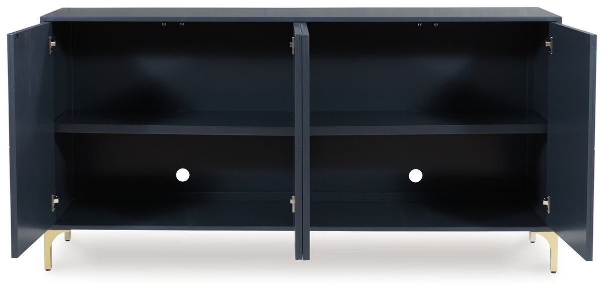 Loirwick - Accent Cabinet - Dark Blue by Ashley – view 2