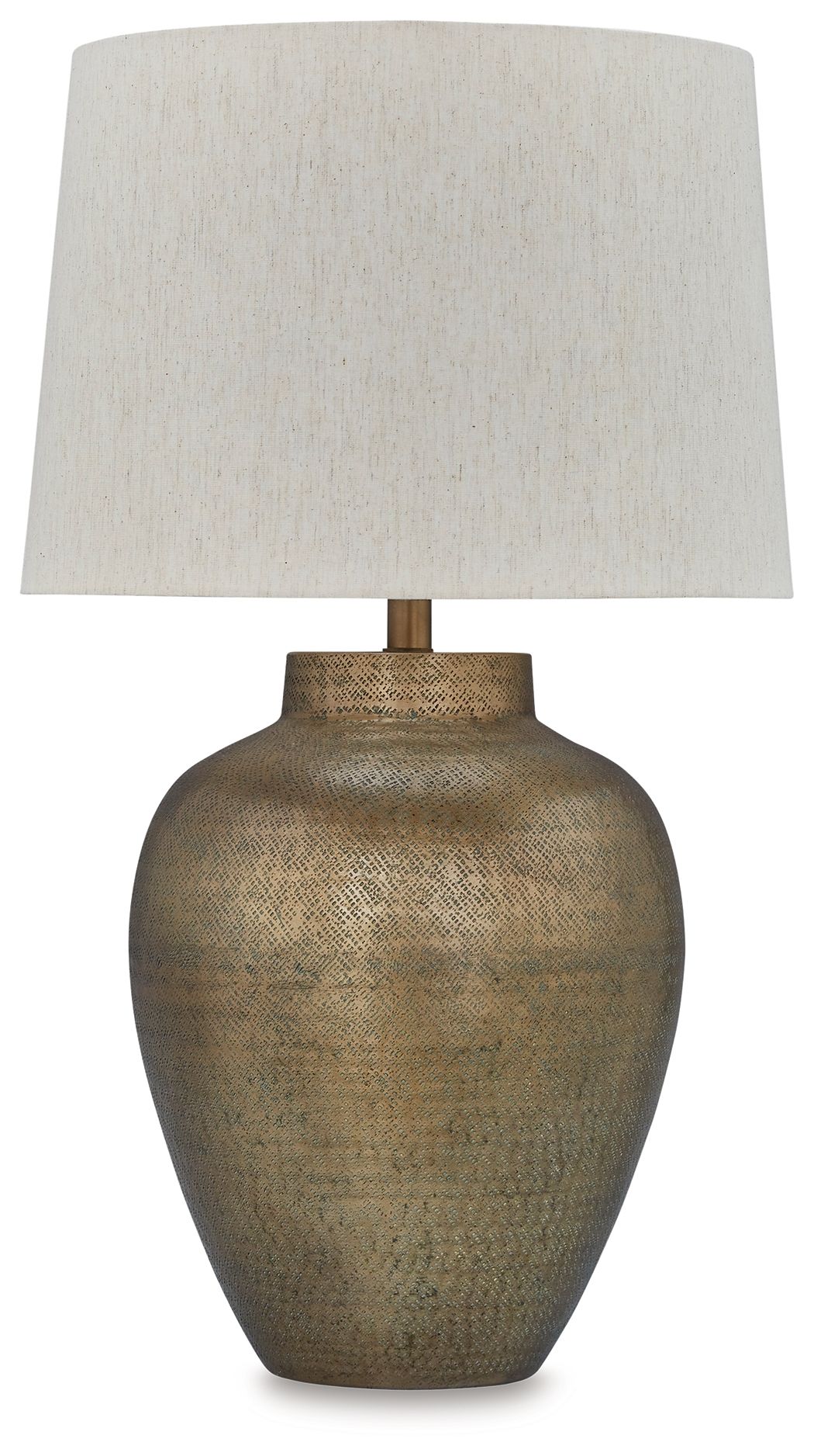 Madney - Metal Table Lamp - Antique Gold Finish by Ashley – Table Lamps