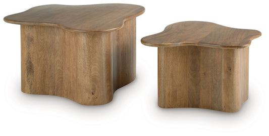Abeford - Accent Cocktail Table (Set of 2) - Brown by Ashley – Table Sets