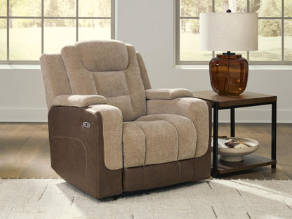 Mixed Motion - Power Recliner With Adjustable Headrest by Ashley – view 3