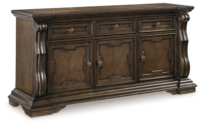 Maylee - Dining Room Buffet - Dark Brown by Ashley – Servers