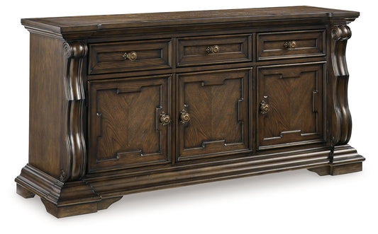 Maylee - Dining Room Buffet - Dark Brown by Ashley – Servers