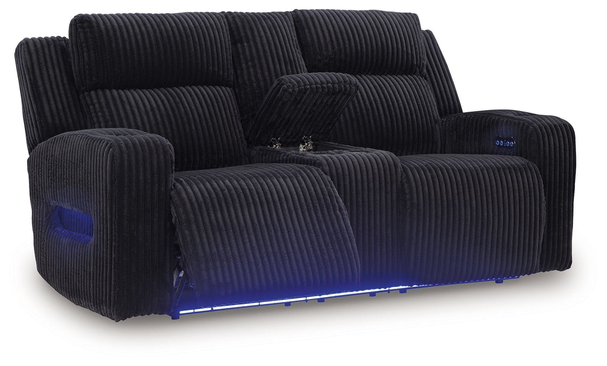 Forest Lake - Power Reclining Loveseat With Console / Adj Headrest by Ashley – view 3
