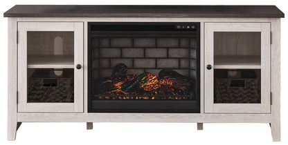 Dorrinson - TV Stand With Fireplace Insert by Ashley – view 2