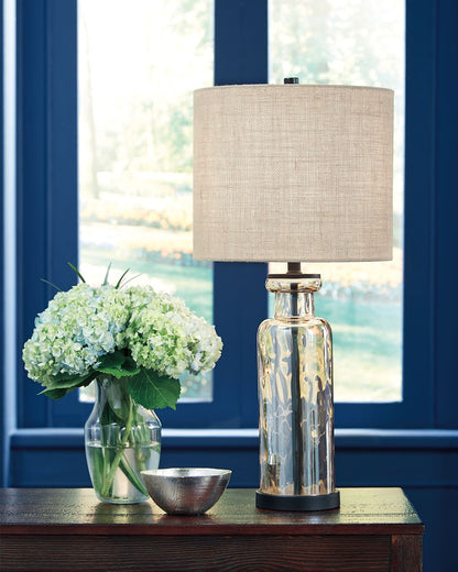 Laurentia - Glass Table Lamp  - Champagne by Ashley – view 4