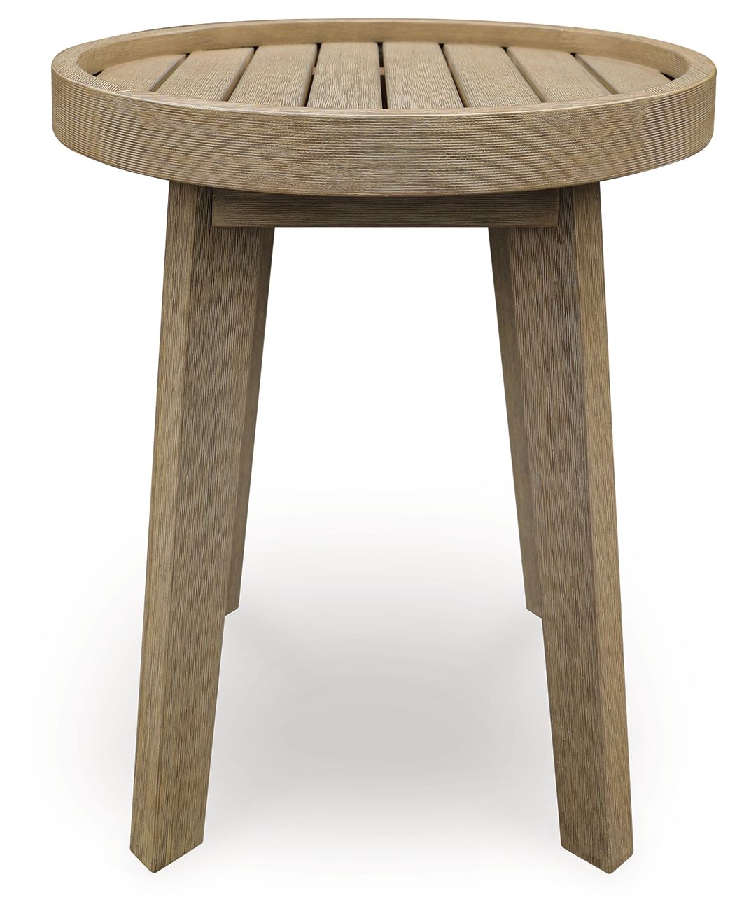 Marina Sun - Round End Table - Beige by Ashley – view 2