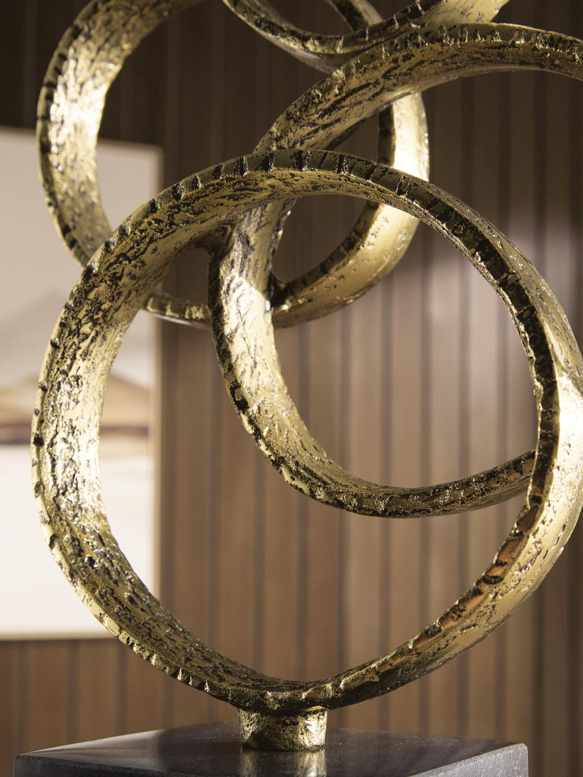 Wellcott - Sculpture - Gold Finish / Black by Ashley – view 2