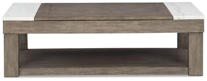 Loyaska - Lift Top Cocktail Table - Grayish Brown / White by Ashley – view 2
