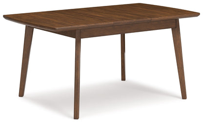 Lyncott - Rectangular Dining Room Butterfly Extension Table - Brown by Ashley – Dining Tables with Extensions