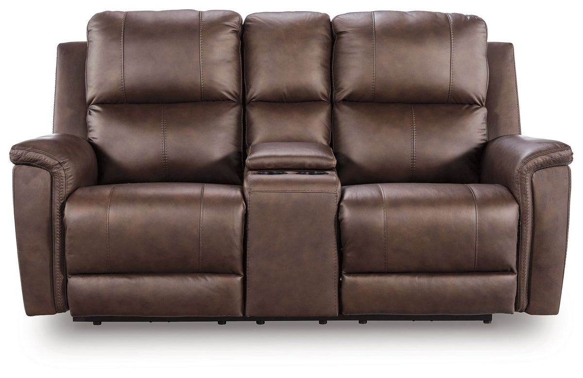 Bleckley - Power Reclining Loveseat With Console / Adjustable Headrest by Ashley – view 2