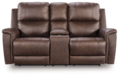 Bleckley - Power Reclining Loveseat With Console / Adjustable Headrest by Ashley – view 2